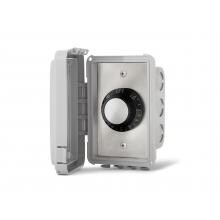 Infratech 120V Single Input Regulator Stainless Steel Flush Mount Plate With Deep Gang Box And Waterproof Cover - 14-4110 image
