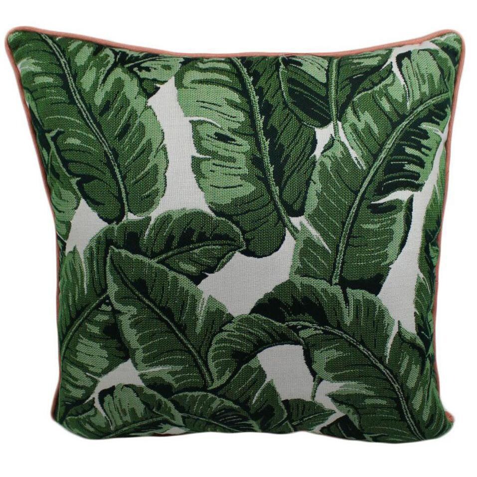 Sunbrella Tropics Jungle Outdoor Throw Pillow W/ Piping By Lava Pillows