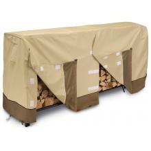 Classic Accessories Veranda 8ft Log Rack Cover - Pebble/Bark/Earth image