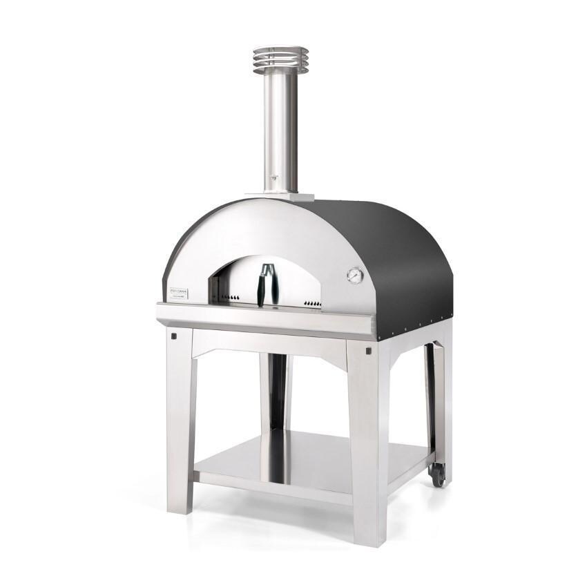 Fontana Forni Marinara Wood-Fired Pizza Oven On Cart - Anthracite - FTMARIN-A