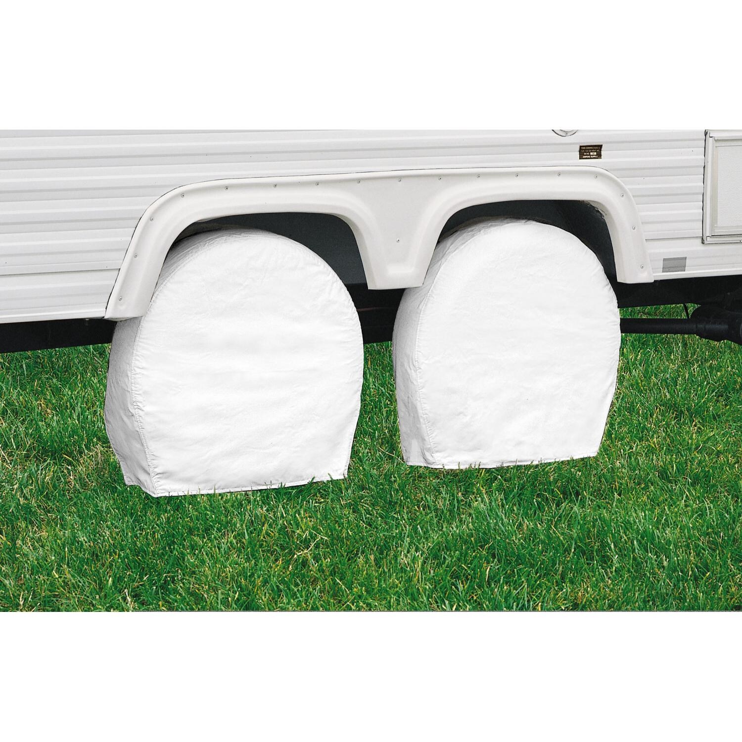 Classic Accessories RV Wheel Covers - White - Model 0