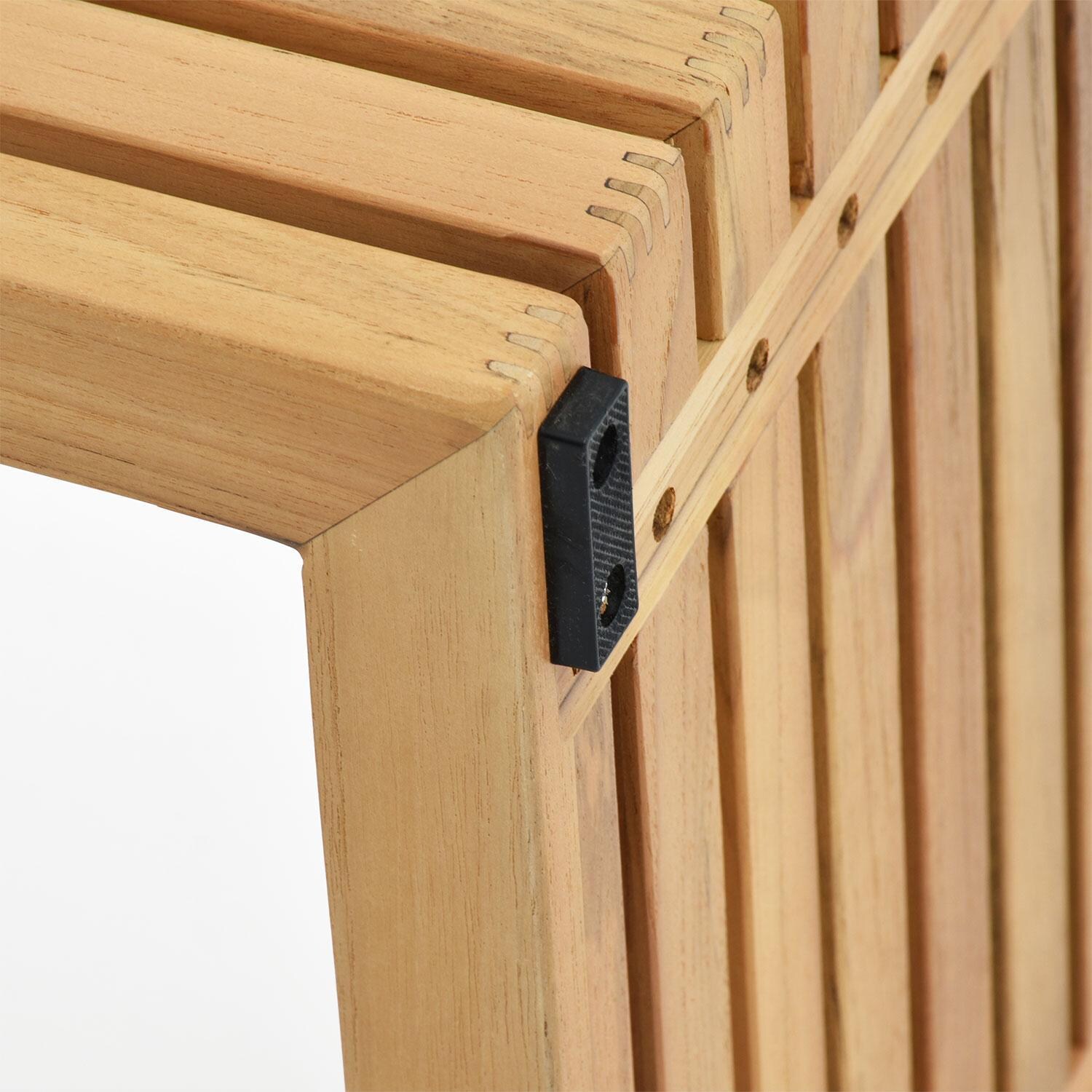 Carrbrook 12 Inch Teak Side Table by Lakeview Outdoor Designs - Material - Detail thumbnail