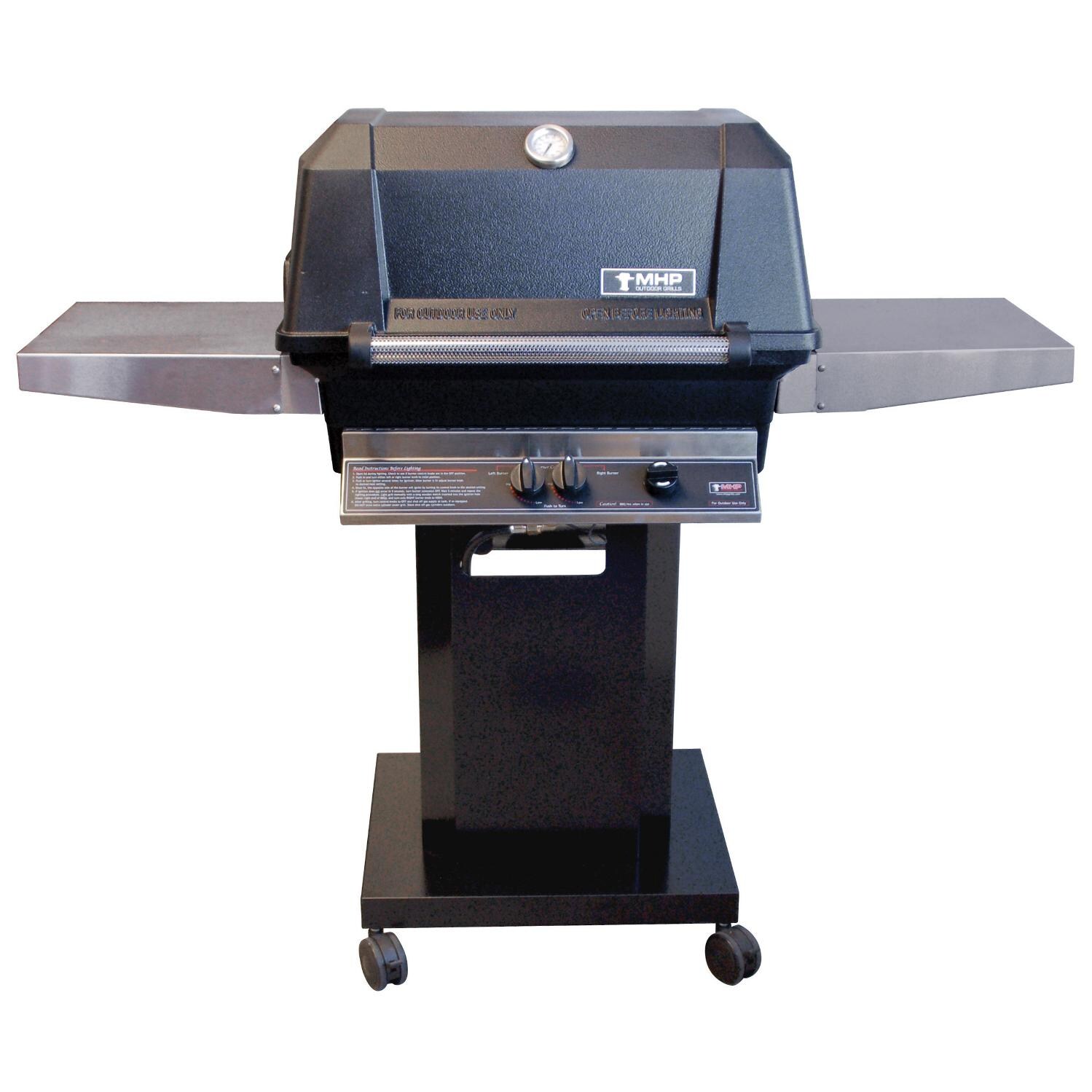 MHP Patriot Freestanding Natural Gas Grill On Black Cart