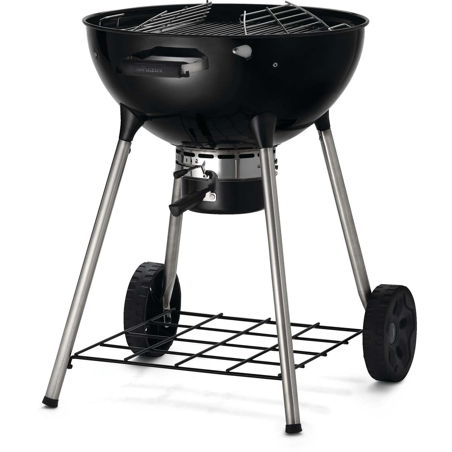 Napoleon NK22K-LEG-3 22 Inch Charcoal Kettle Grill - Black - Detail thumbnail