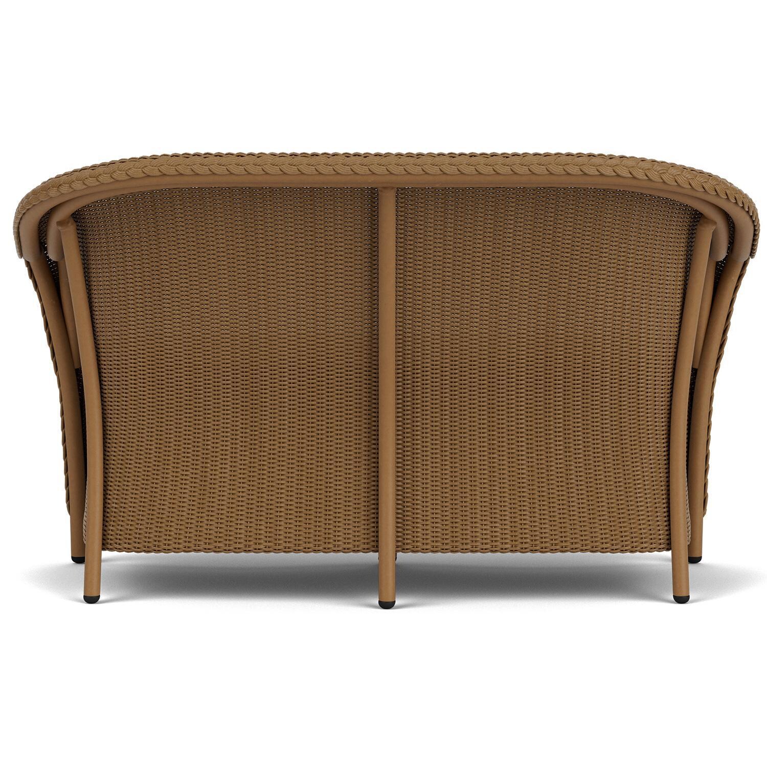 Lloyd Flanders Reflections 3-Piece Seating Set W/ Lounge Chairs in Hickory Finish - Loveseat Back thumbnail