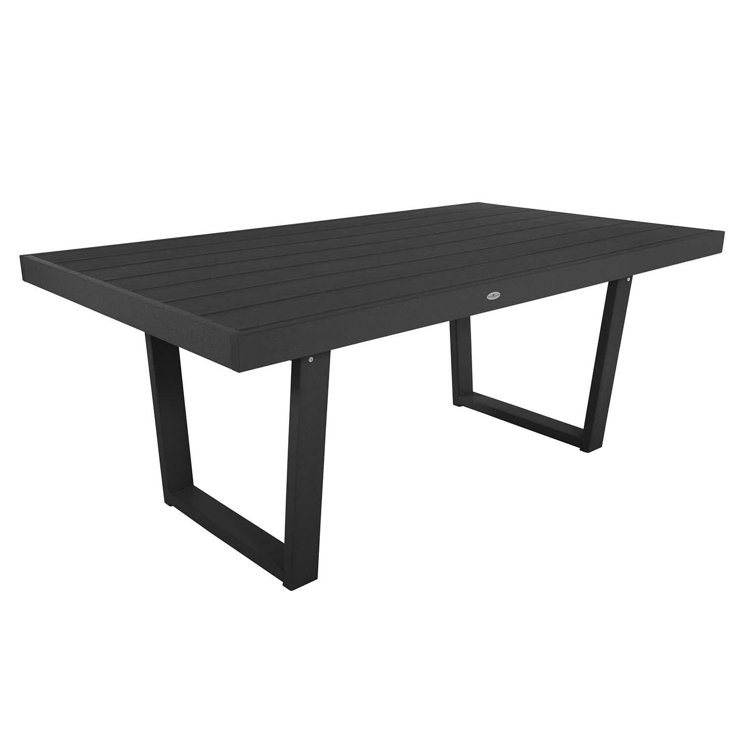 Hazel Cove 75-in Black Sand Recycled Plastic Dining Table by Lakeview Outdoor Designs - White Background thumbnail