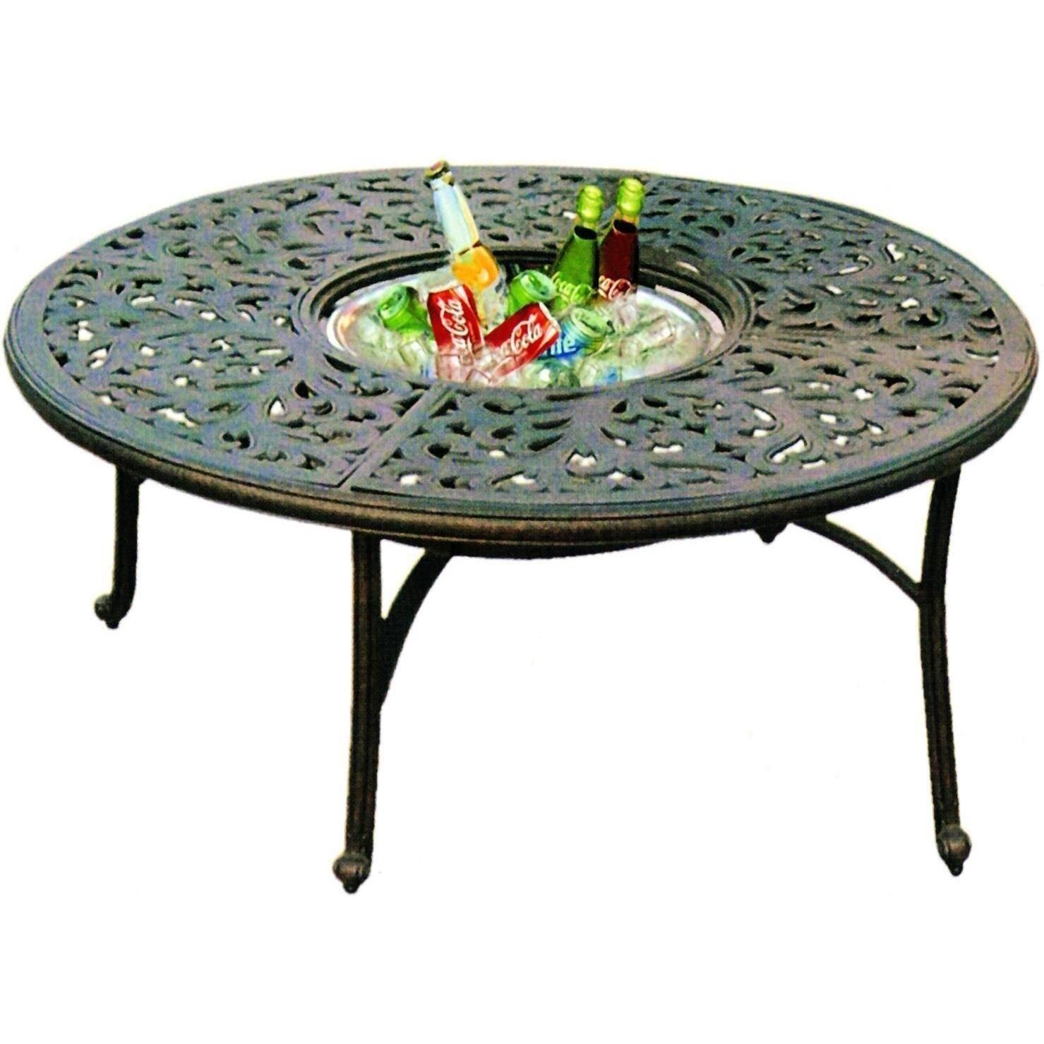 Darlee Series 80 Tea Table With Ice Bucket Insert - Open thumbnail