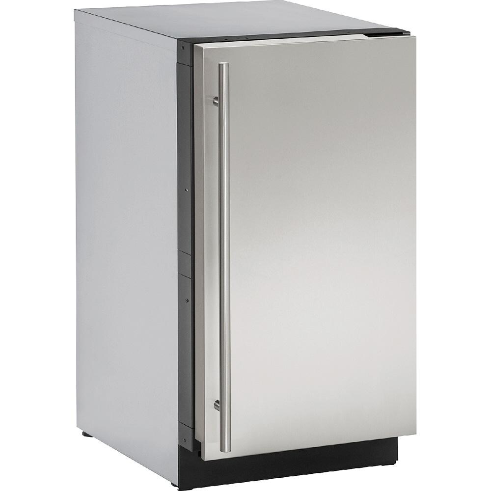U-Line 18-Inch 3.4 Cu. Ft. Built-In / Freestanding Compact Refrigerator - Stainless Steel - U-3018RS-00B thumbnail