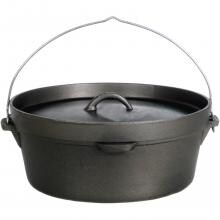 Cajun Classic 6-Quart Seasoned Cast Iron Camp Pot - GL10471S image