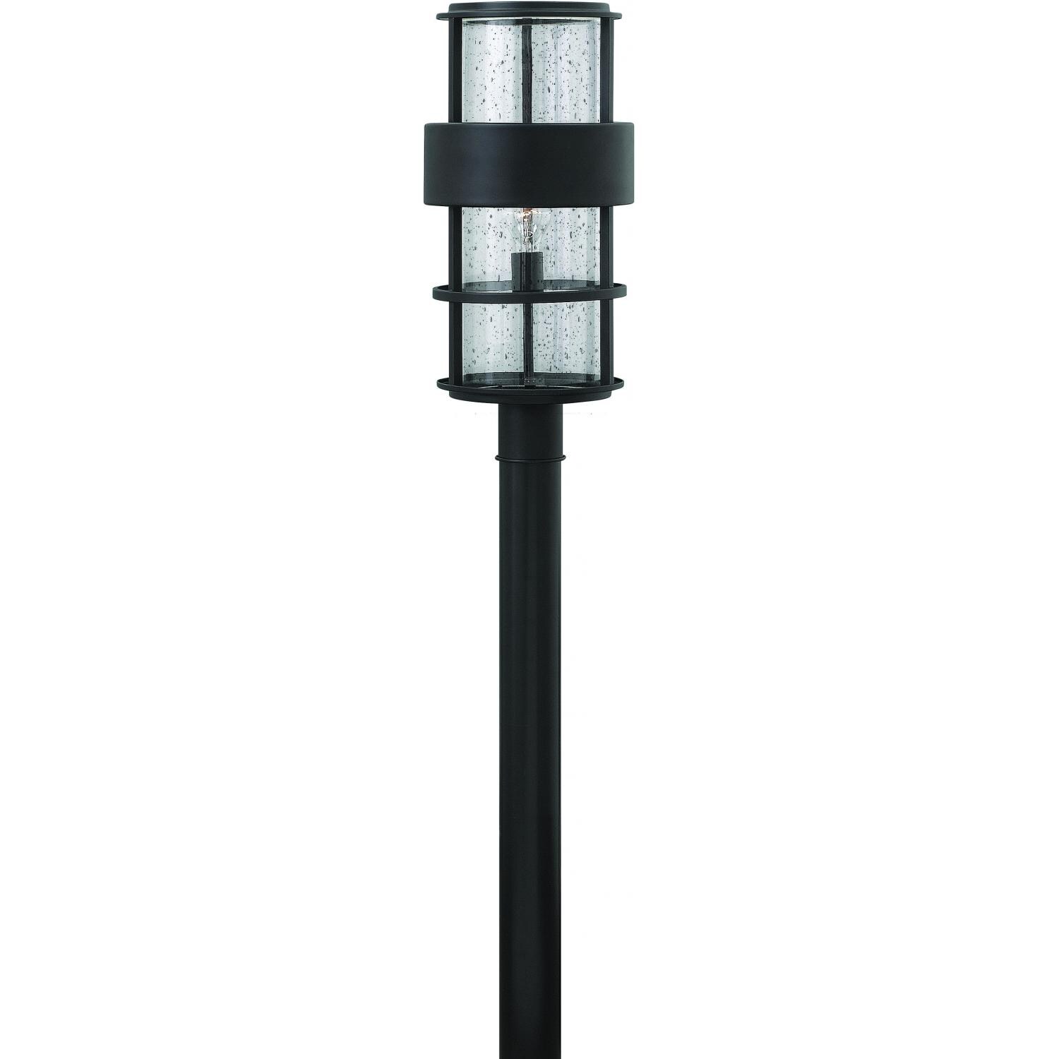 Hinkley Lighting Saturn One Light 22-Inch Outdoor Post Light - Satin Black - 1901SK