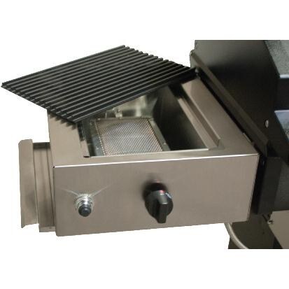 Phoenix SearMagic Infrared Side Burner With Grid and Drip Pan Open thumbnail