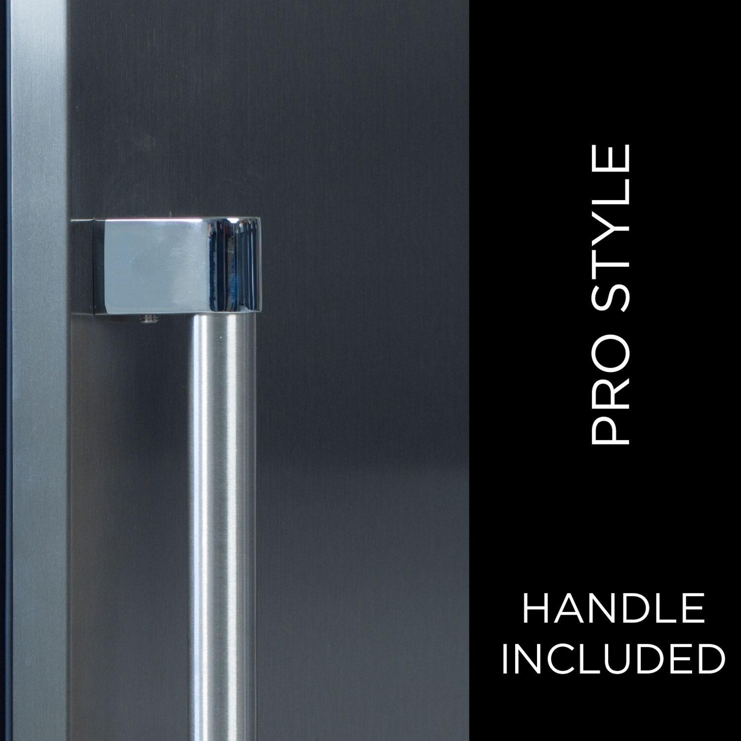 XO Appliance XOU15ORSL 15-Inch 3.0 Cu. Ft. Stainless Steel Refrigerator - Left Hinge - Pro Style Handle Included - Detail thumbnail