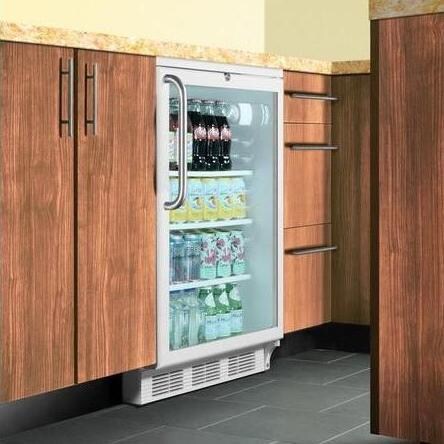 Summit 5.5 Cu. Ft. Commercial Beverage Refrigerator - White - Built-In - Angle thumbnail