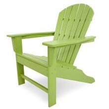 South Beach Recycled Plastic Wood Patio Adirondack Chair By POLYWOOD - Lime