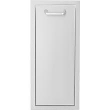 BBQGuys Kingston Series 13-Inch Narrow Roll-Out Stainless Steel Trash Bin image