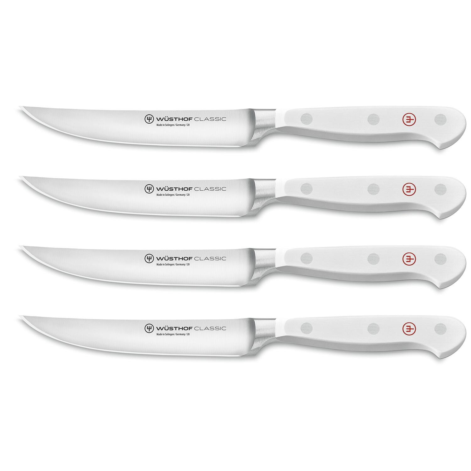 Wusthof 1120260401 Classic White 4-piece Steak Knife Set - White Background thumbnail