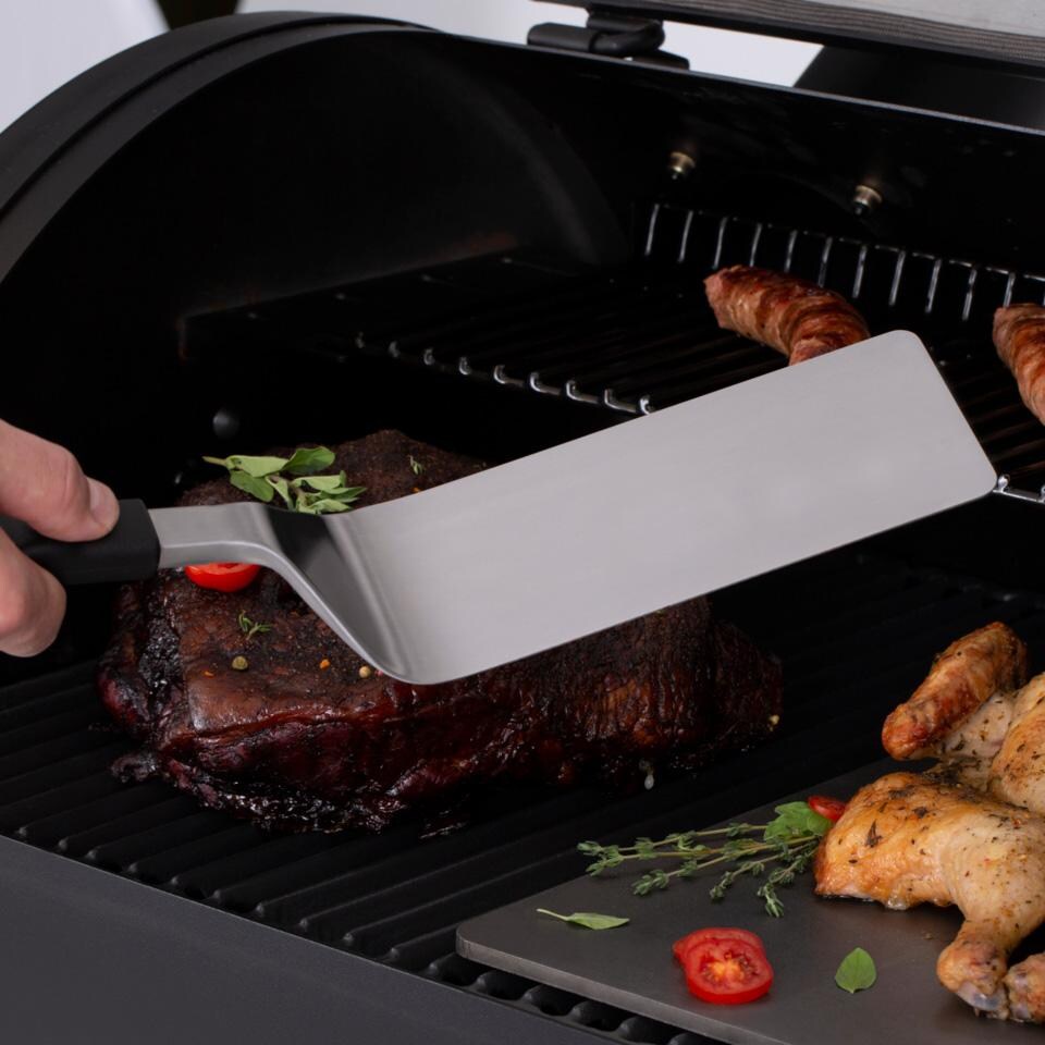Broil King Stainless Steel Baron Super Flipper - 64030 - On Grill - Lifestyle thumbnail