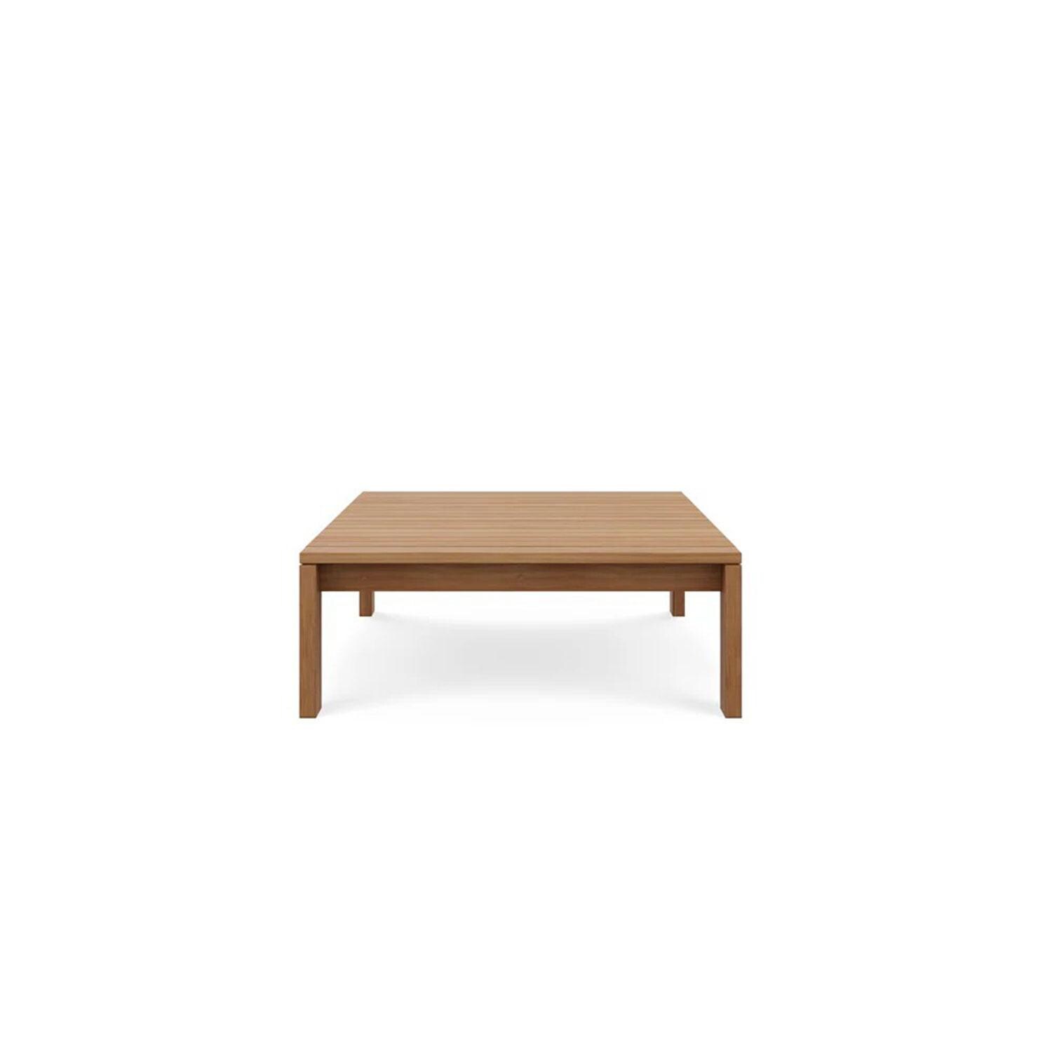 Bellawood 56 Inch Teak Coffee Table by Lakeview Outdoor Designs - Side View - White Background thumbnail
