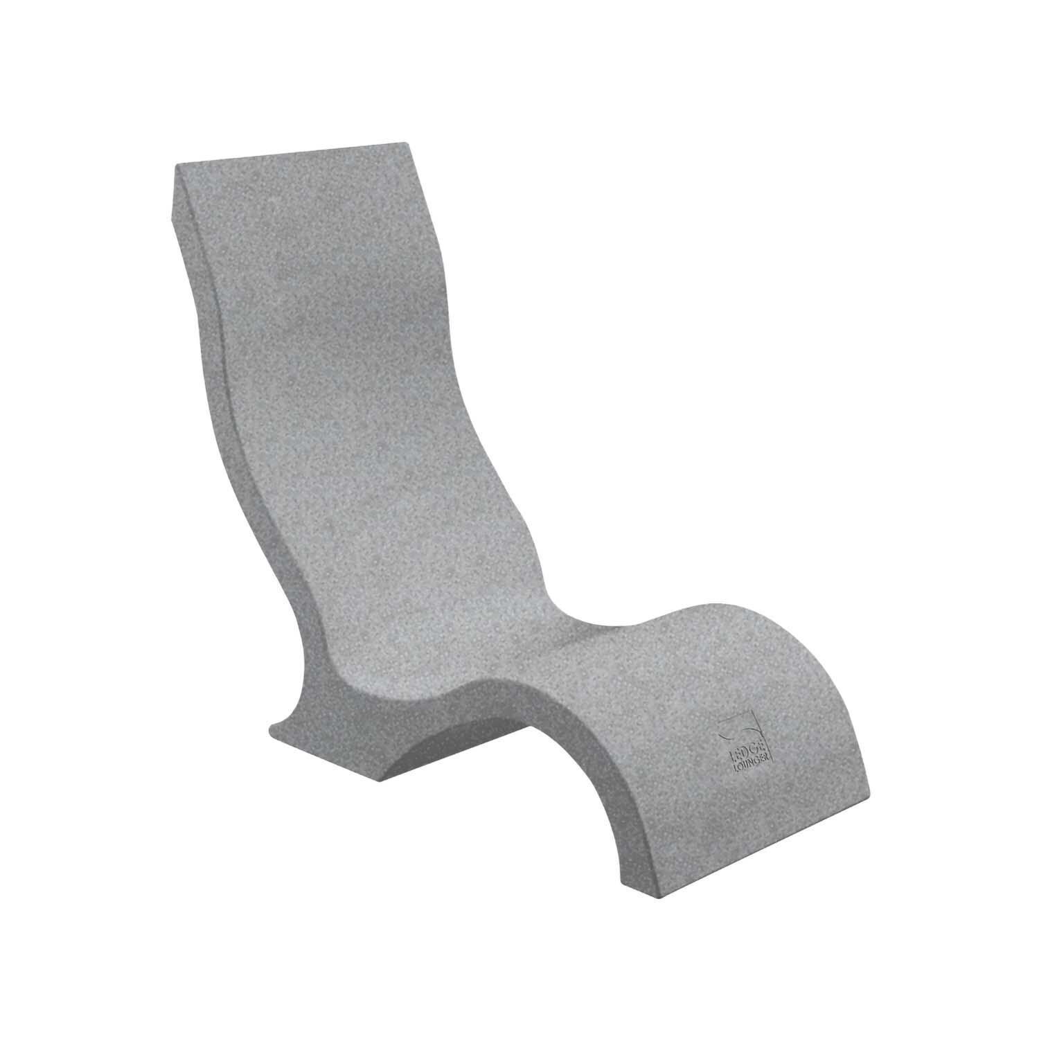 Signature Polyresin In Pool Chair in Granite Gray by Ledge Lounger