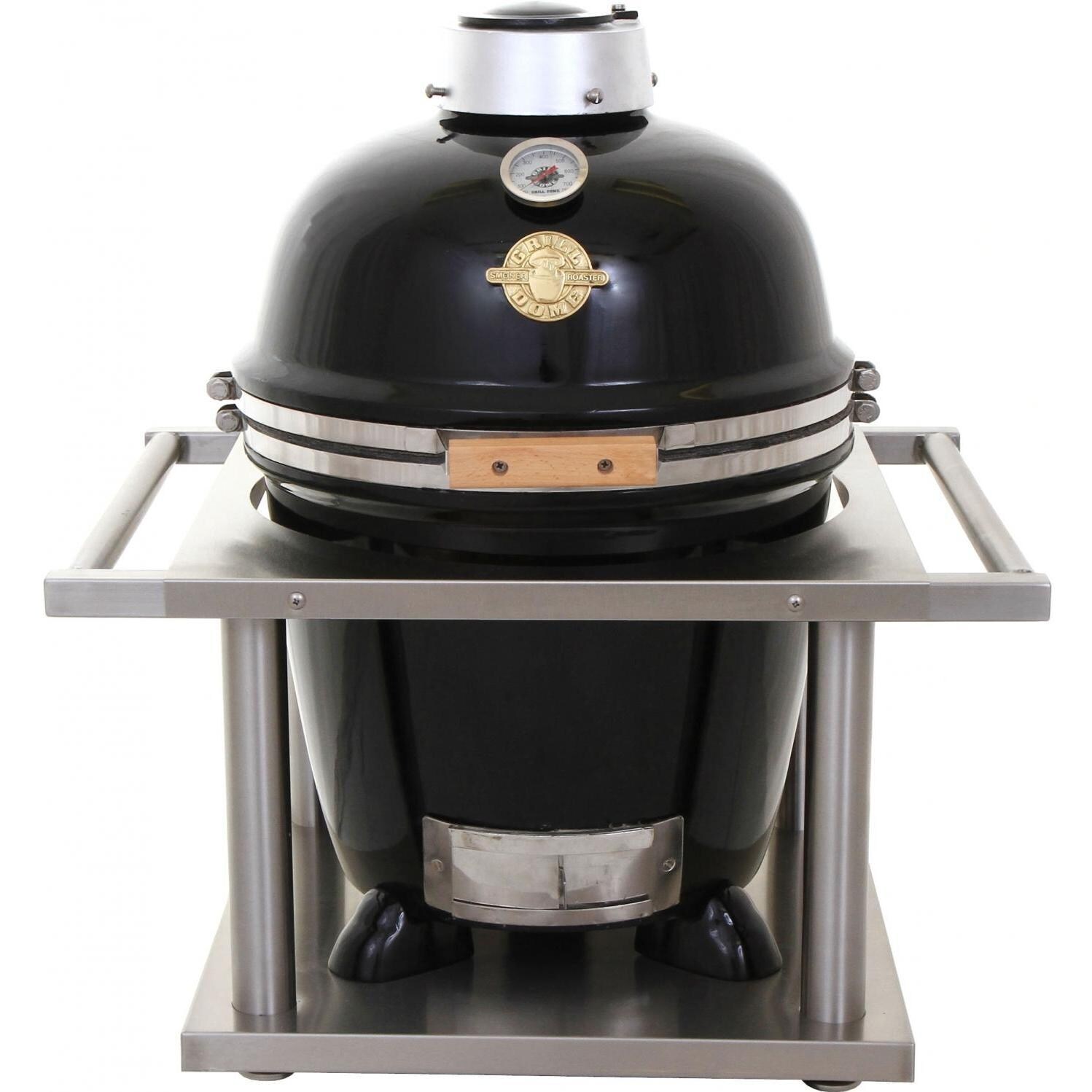 BBQGuys Signature Kamagater Portable Tailgating Kamado Carrier for 16 Inch Grills - Shown With Grill thumbnail