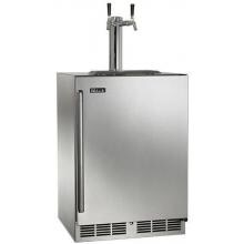 Perlick Signature Series 24-Inch 5.2 Cu. Ft. Right Hinge Outdoor Rated Dual Tap Beer Dispenser / Kegerator - HP24TO-3-1R2 image