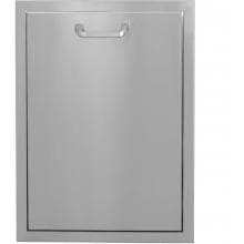 BBQGuys.com Kingston Series 20-Inch Roll-Out Stainless Steel Trash Bin