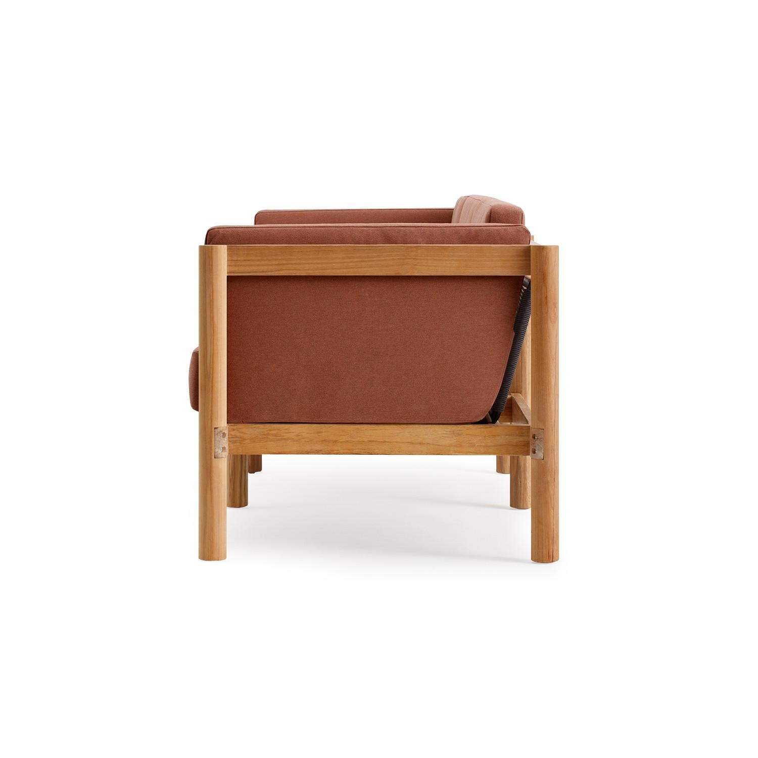 Neighbor LOVE1 - RU Loveseat W/ Sunbrella Cushion Arms - Side View thumbnail