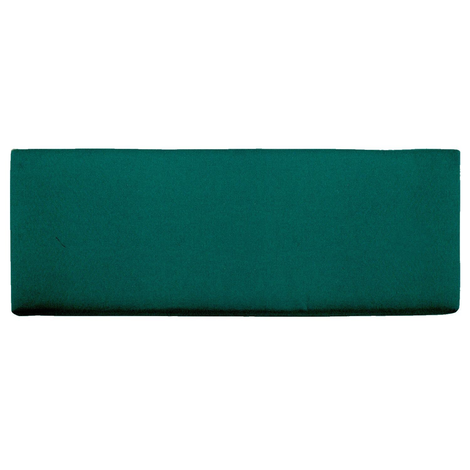 Sunbrella Canvas Forest Green Large Outdoor Replacement Bench Cushion W/ Knife Edge By UltimatePatio.com thumbnail