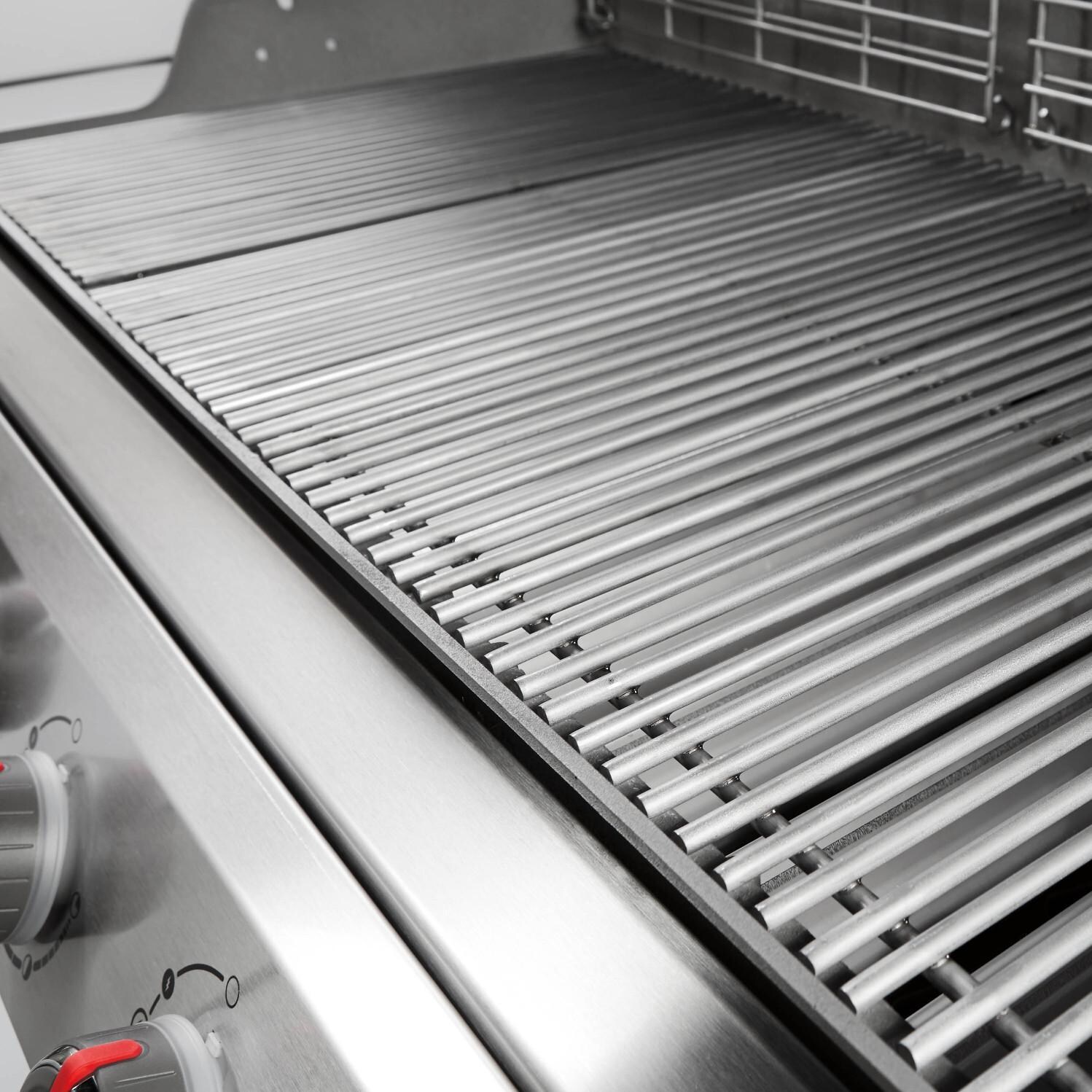 Weber Genesis II LX S-240 Freestanding Natural Gas Grill - Stainless Steel Cooking Grate thumbnail