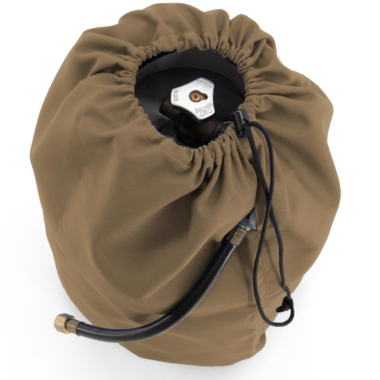 Signature Series Propane Tank Cover by BBQGuys - In Use Above thumbnail