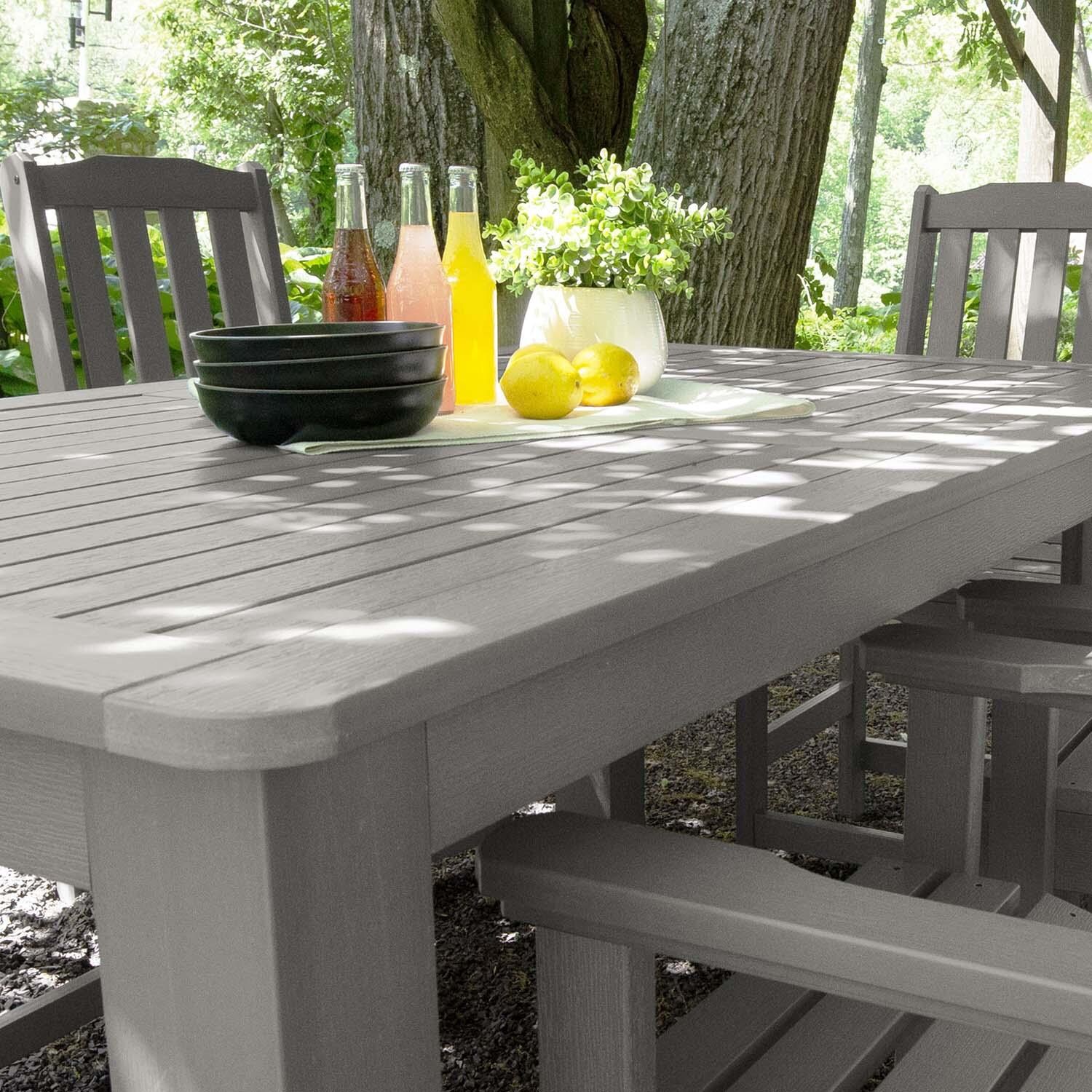 Hart Lane 7 Pc Rectangular Counter Height Dining Set in Harbor Gray By Lakeview Outdoor Designs - Detail thumbnail