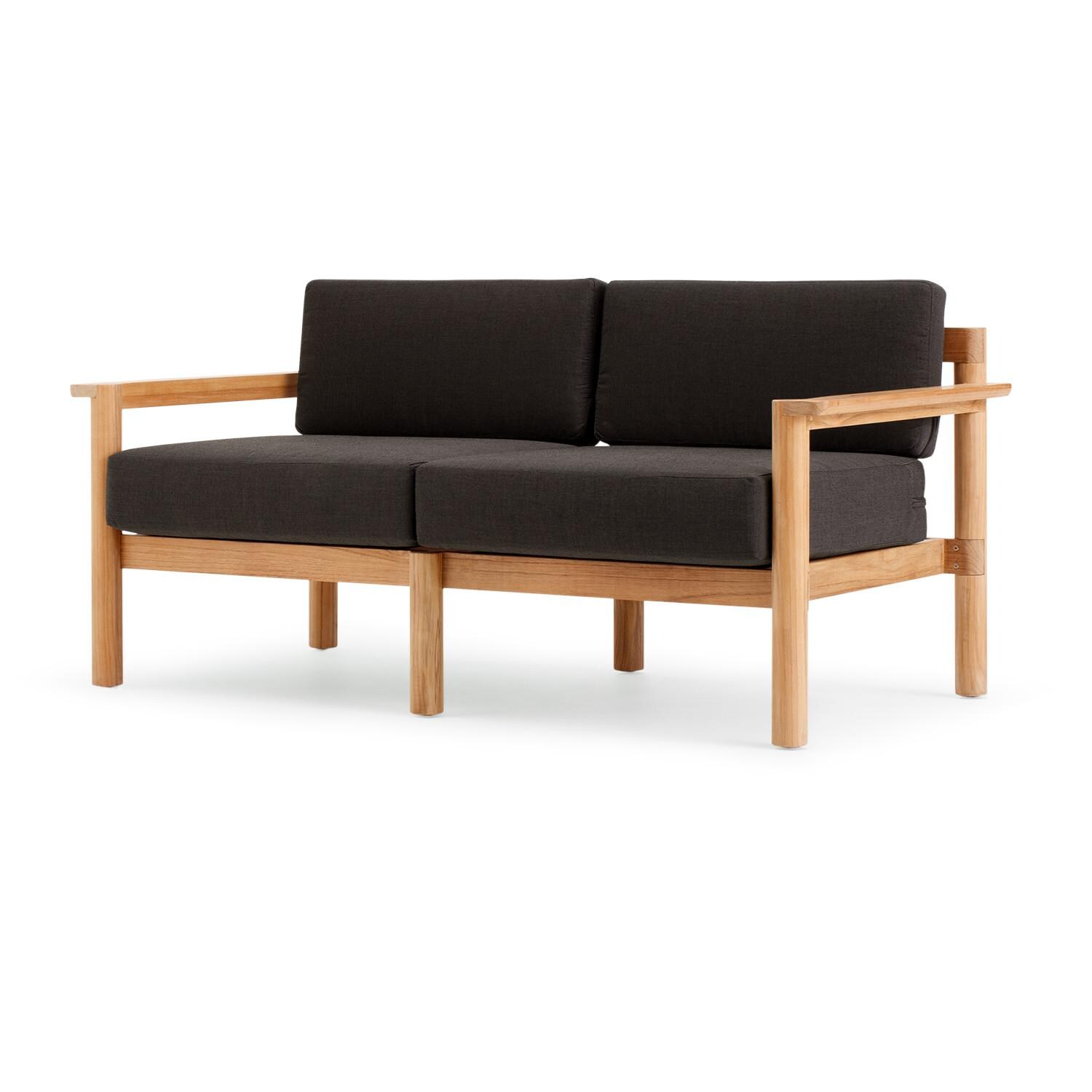 Neighbor HVN-LOVE-CO-2 Loveseat W/ Teak Arms thumbnail