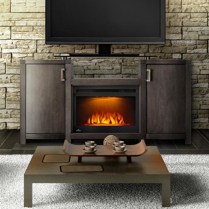 Napoleon Whitney 60-Inch Electric Fireplace Media Console ...