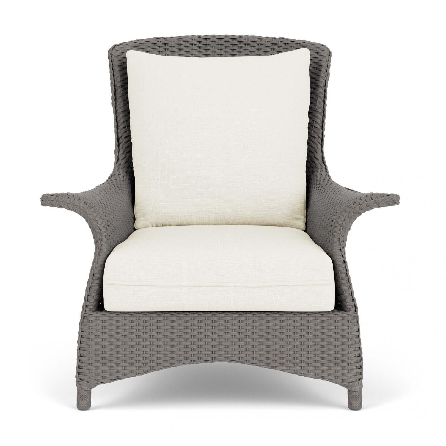 Mandalay Lloyd Loom Club Chair in Pewter/Sailcloth Salt by Lloyd Flanders