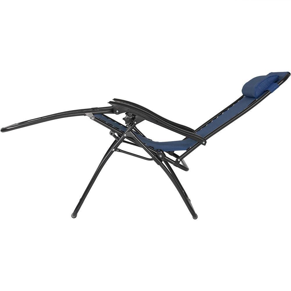 Ultimate Patio Zero Gravity Reclining Lounge Chairs W/ Pillows, Cup Holders, & Matching Table - Reclined Chair - Detail thumbnail