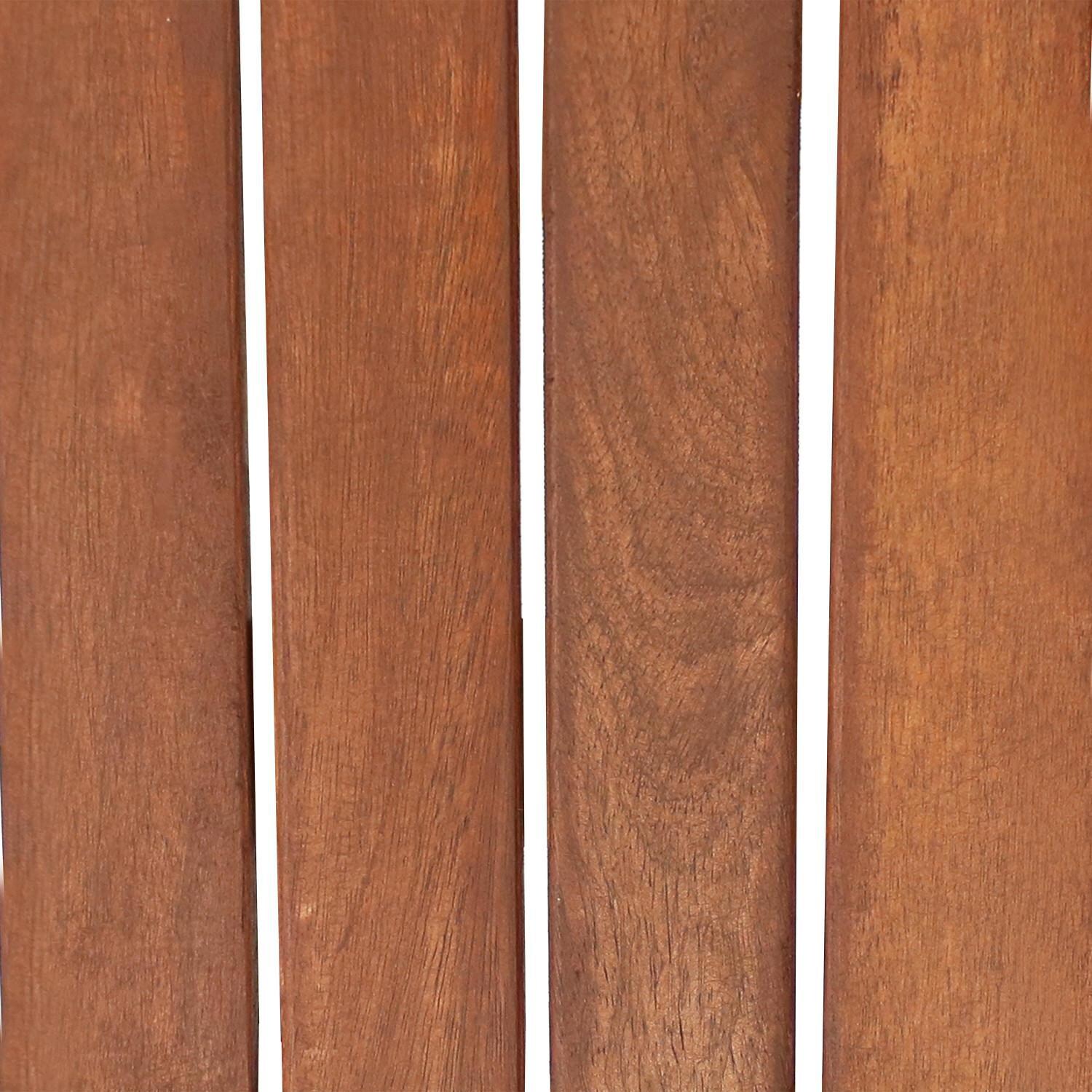 Ultimate Patio 3-Piece Meranti Folding Bistro Set W/ Round Table - Wood Detail thumbnail