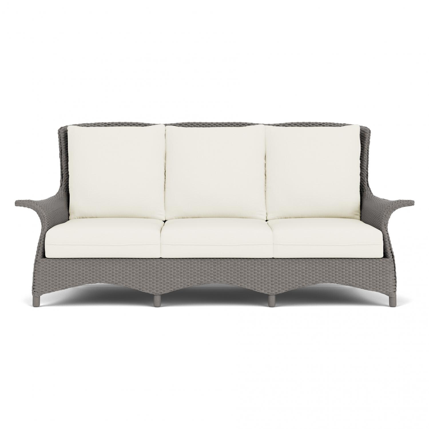 Lloyd Flanders Mandalay Sofa in Pewter Finish with Sailcloth Salt fabric thumbnail