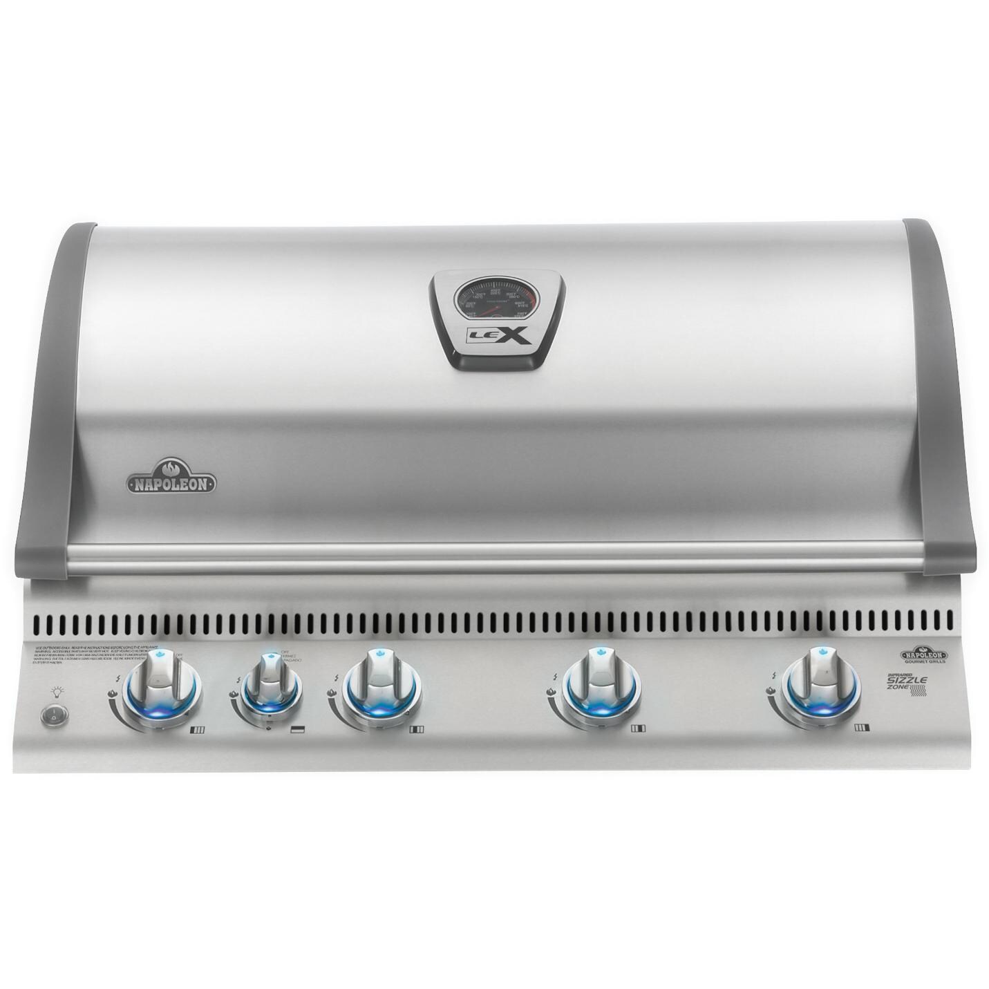 Napoleon LEX 605 Built-In Natural Gas Grill With Rear Infrared Burner And Sear Burner thumbnail