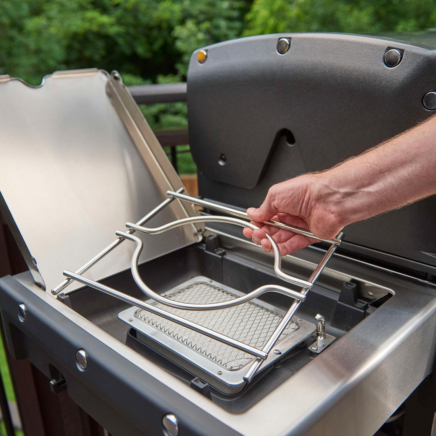 Broil King Side Burner Wok Ring - Stainless Steel - 69719 - Installing - Lifestyle thumbnail