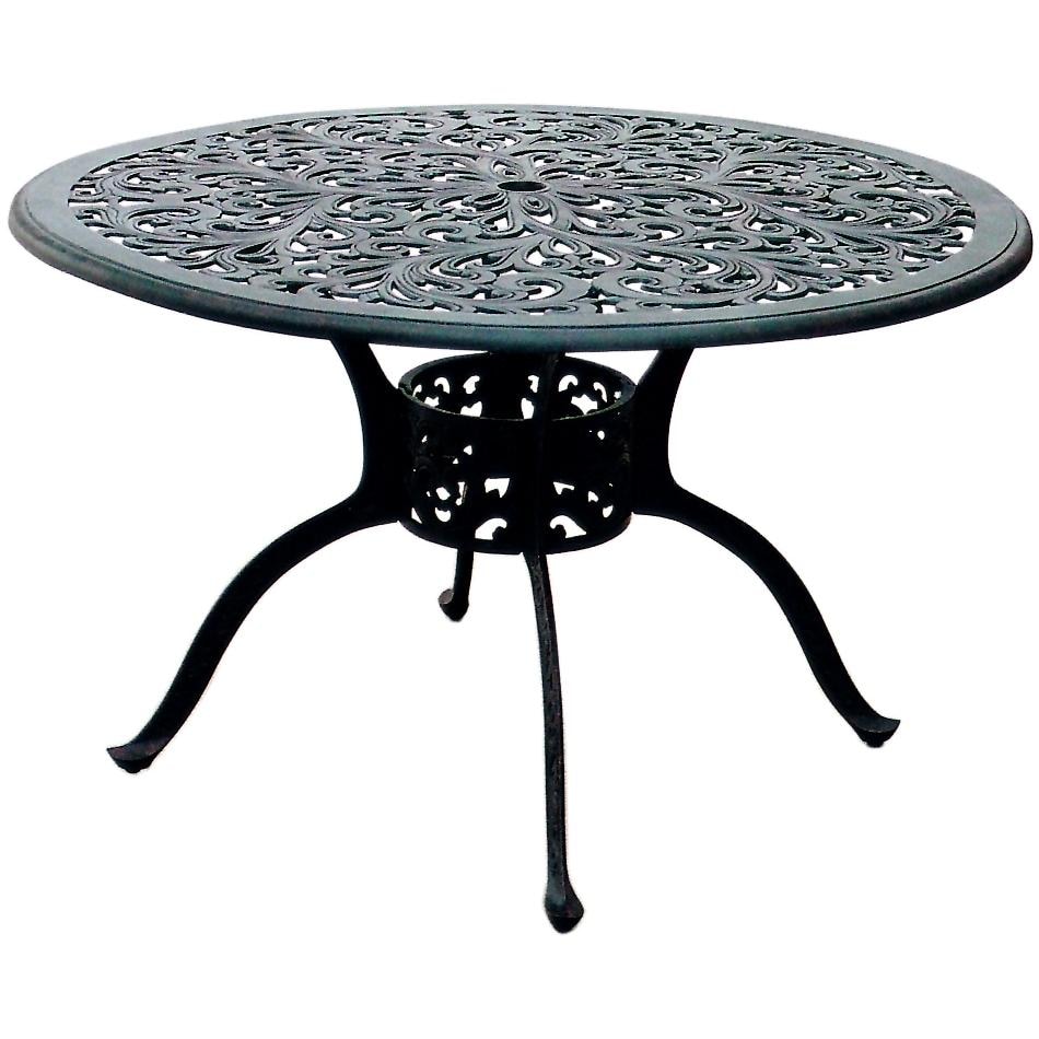 Series 80 48 Inch Cast Aluminum Dining Table by Darlee
