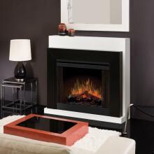 Dimplex Ebony Convertible 50-Inch Electric Fireplace - White - BFSL-BMBLK image