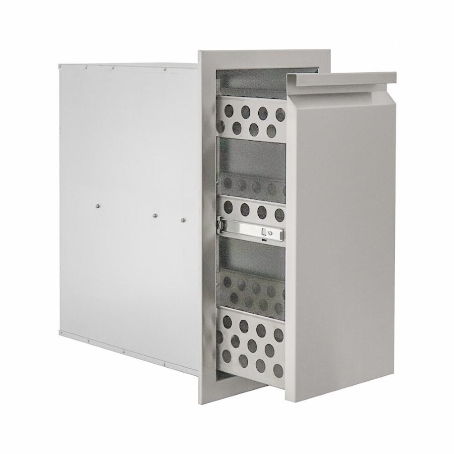 RCS VSD1 Valiant Stainless Steel Spice Rack - Angled Slightly Open thumbnail