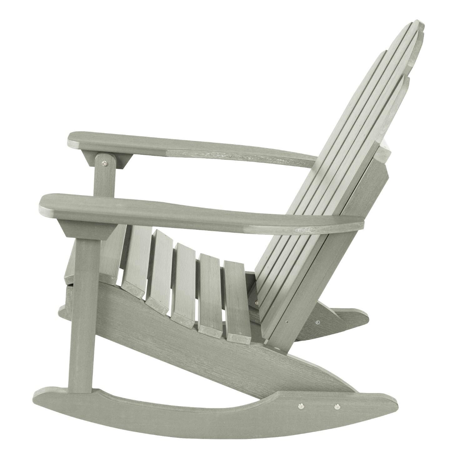 Lakeview The Charmville Adirondack Rocking Chair - Eucalyptus - Side thumbnail