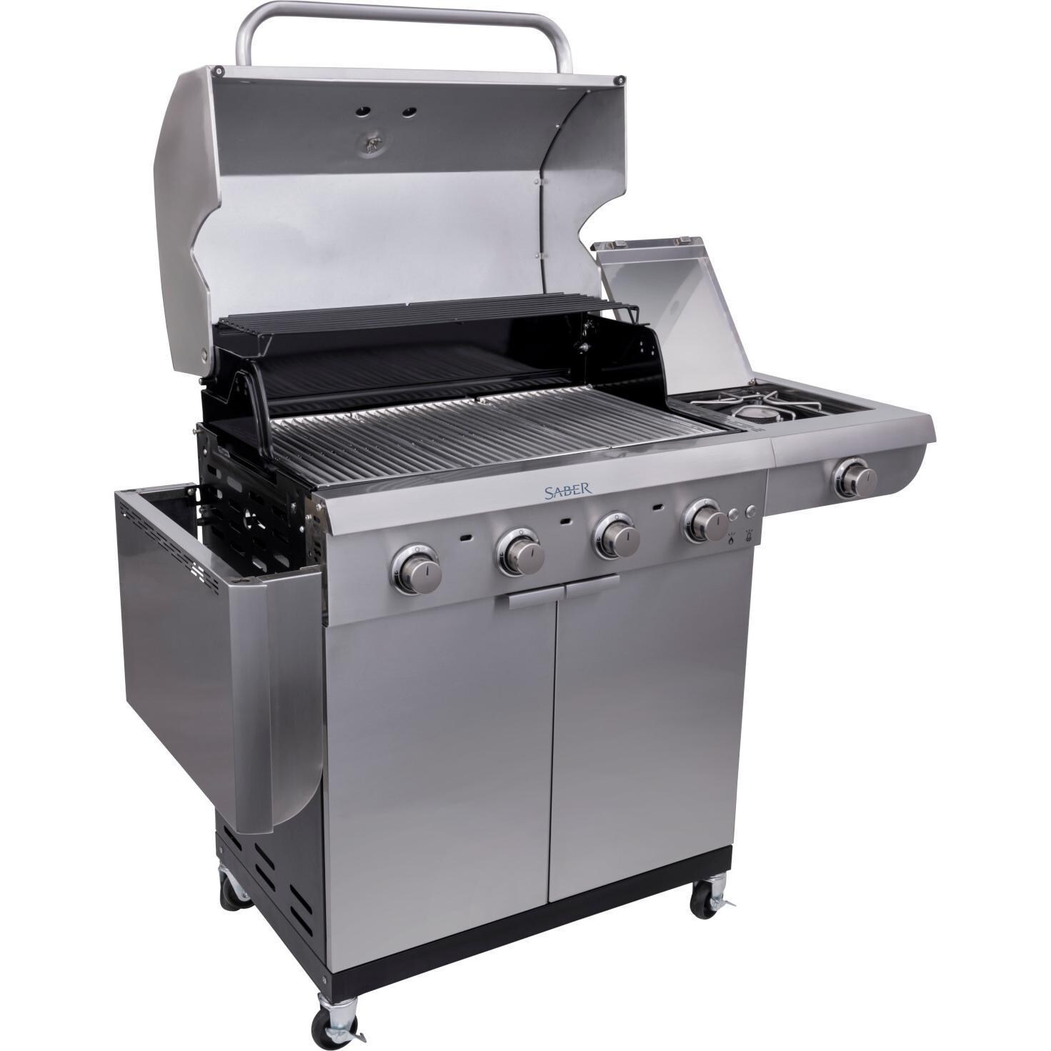 Saber Select R52SC0421 4-Burner 30-Inch Infrared Propane Gas Grill - Shelf Down thumbnail