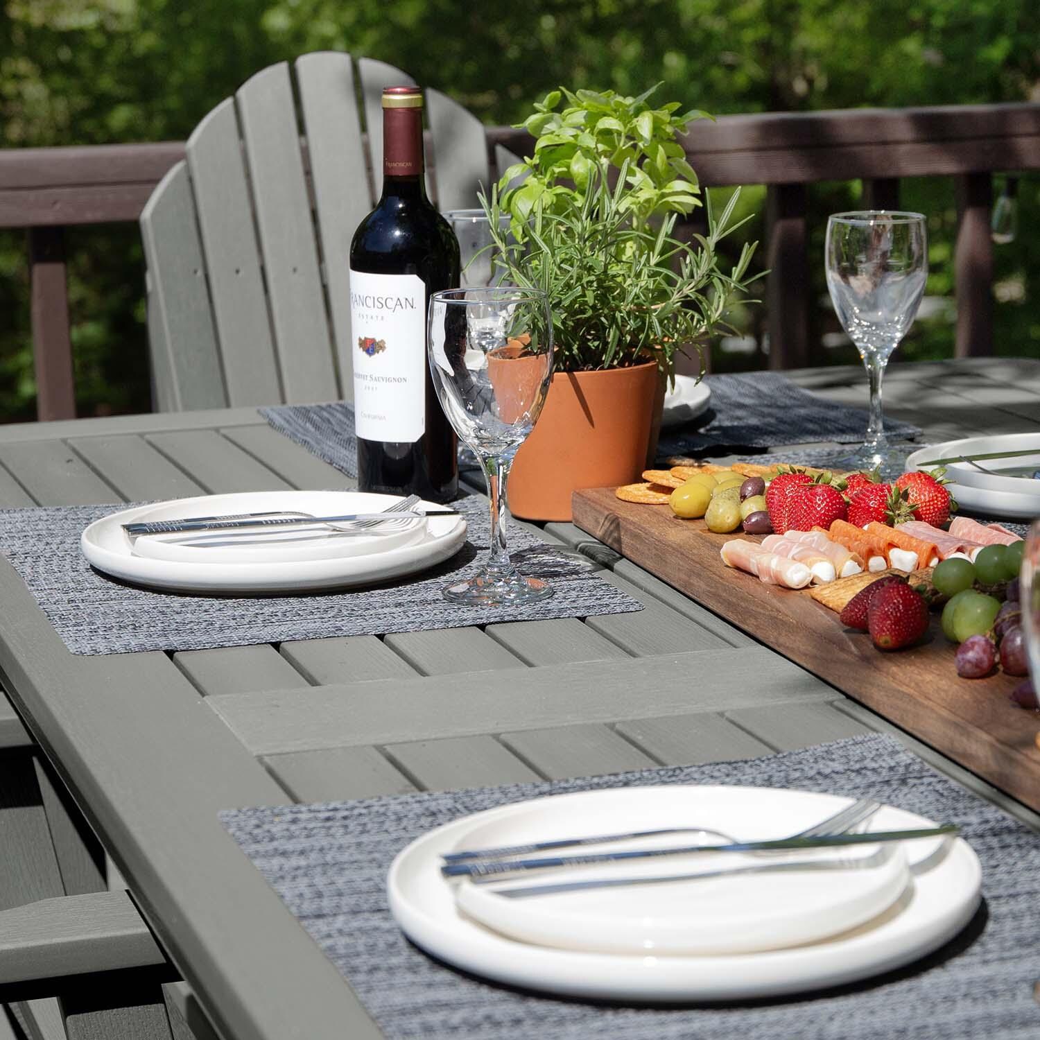 Dream Bay 7 Pc Rectangular Dining Set in Coastal Teak By Lakeview Outdoor Designs - Detail thumbnail