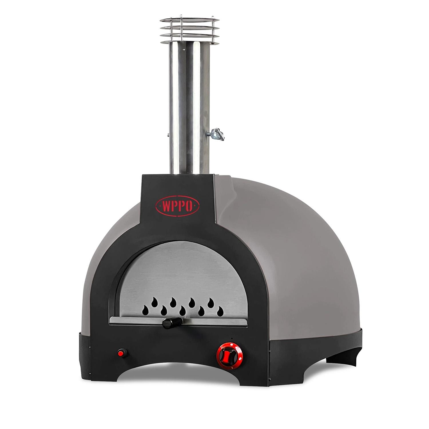 WPPO WKI66-NG Infinity 66 Hybrid Refractory Cooking Oven - Nardo Gray - White Background thumbnail
