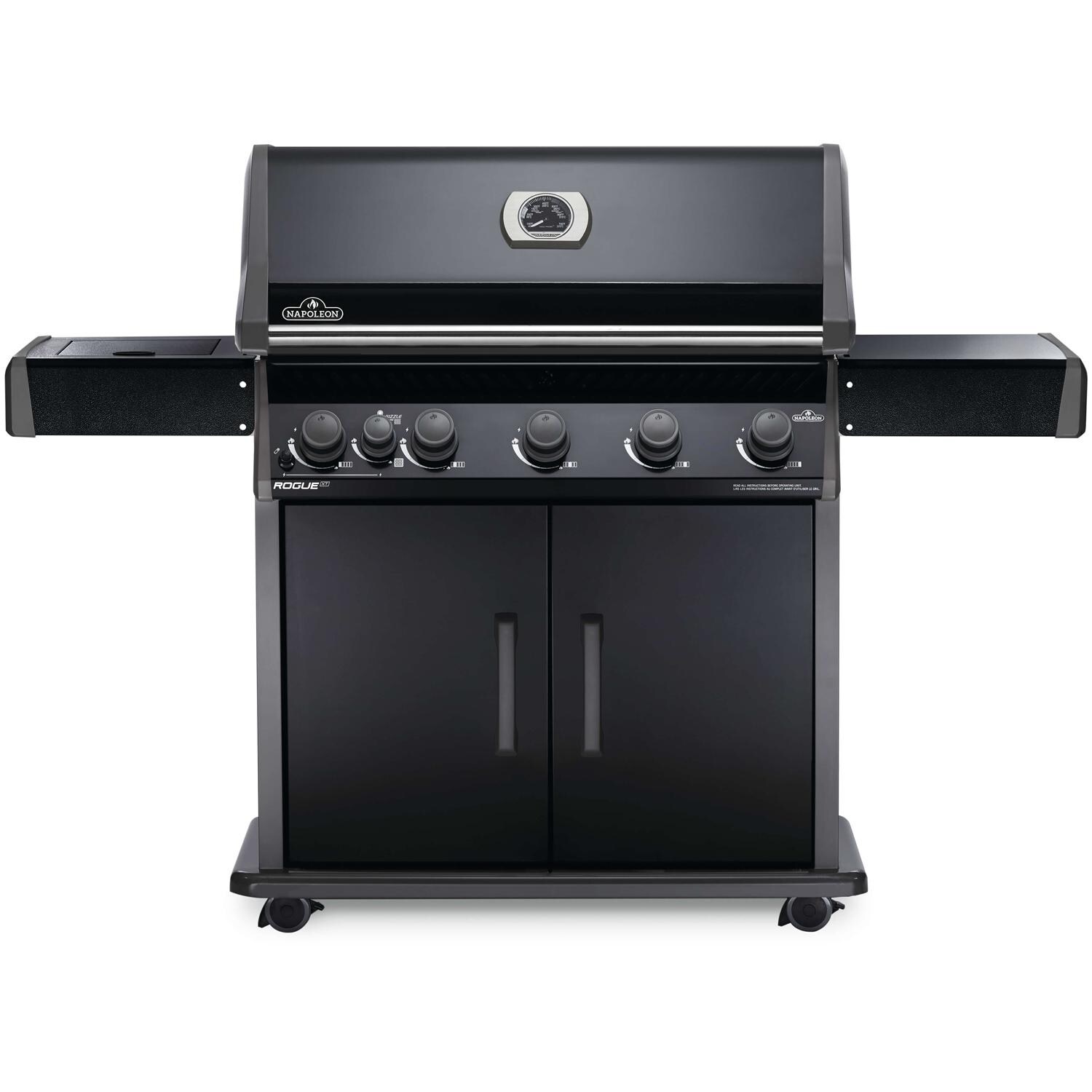 Napoleon Rogue XT 625 SIB Propane Gas Grill with Infrared Side Burner - Black - RXT625SIBPK-1