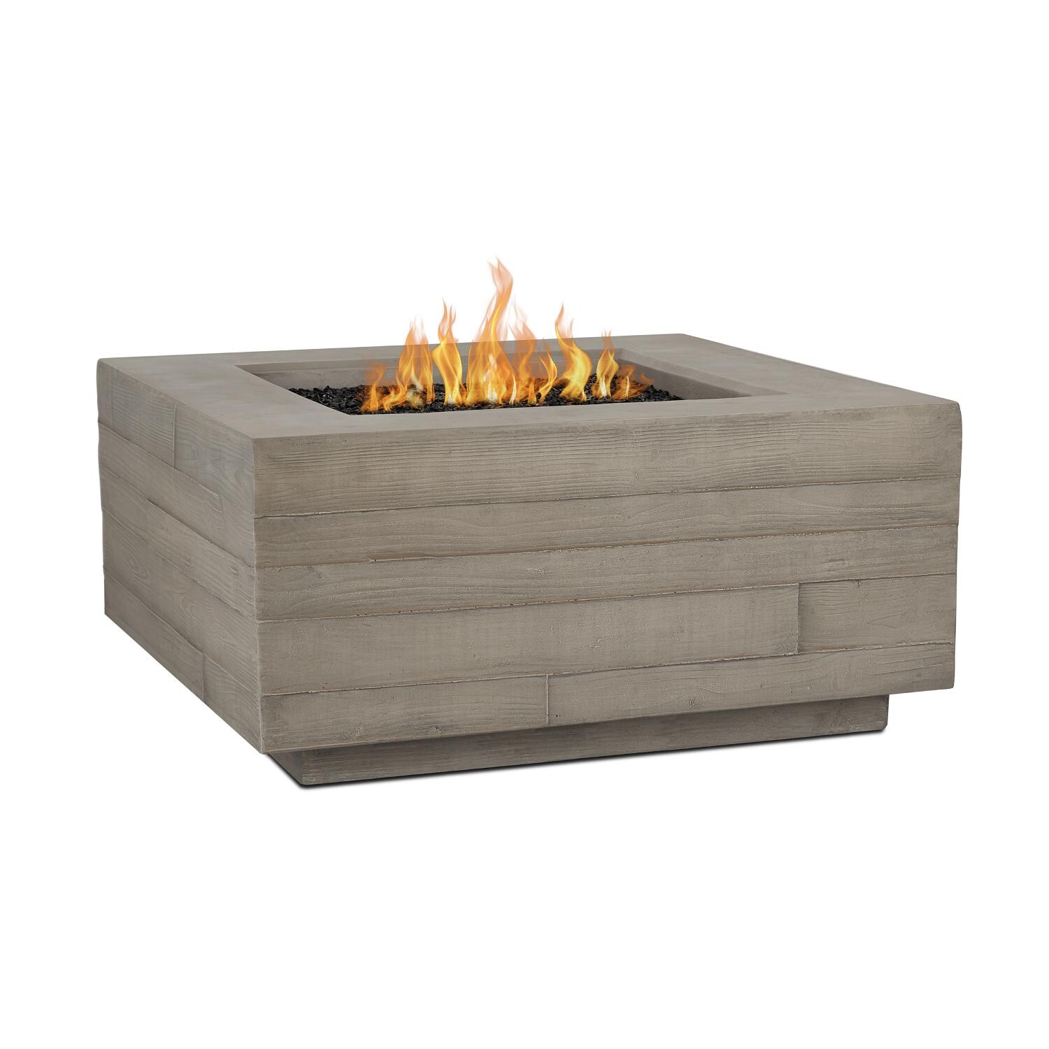 Board Form Gray Square Fire Table thumbnail