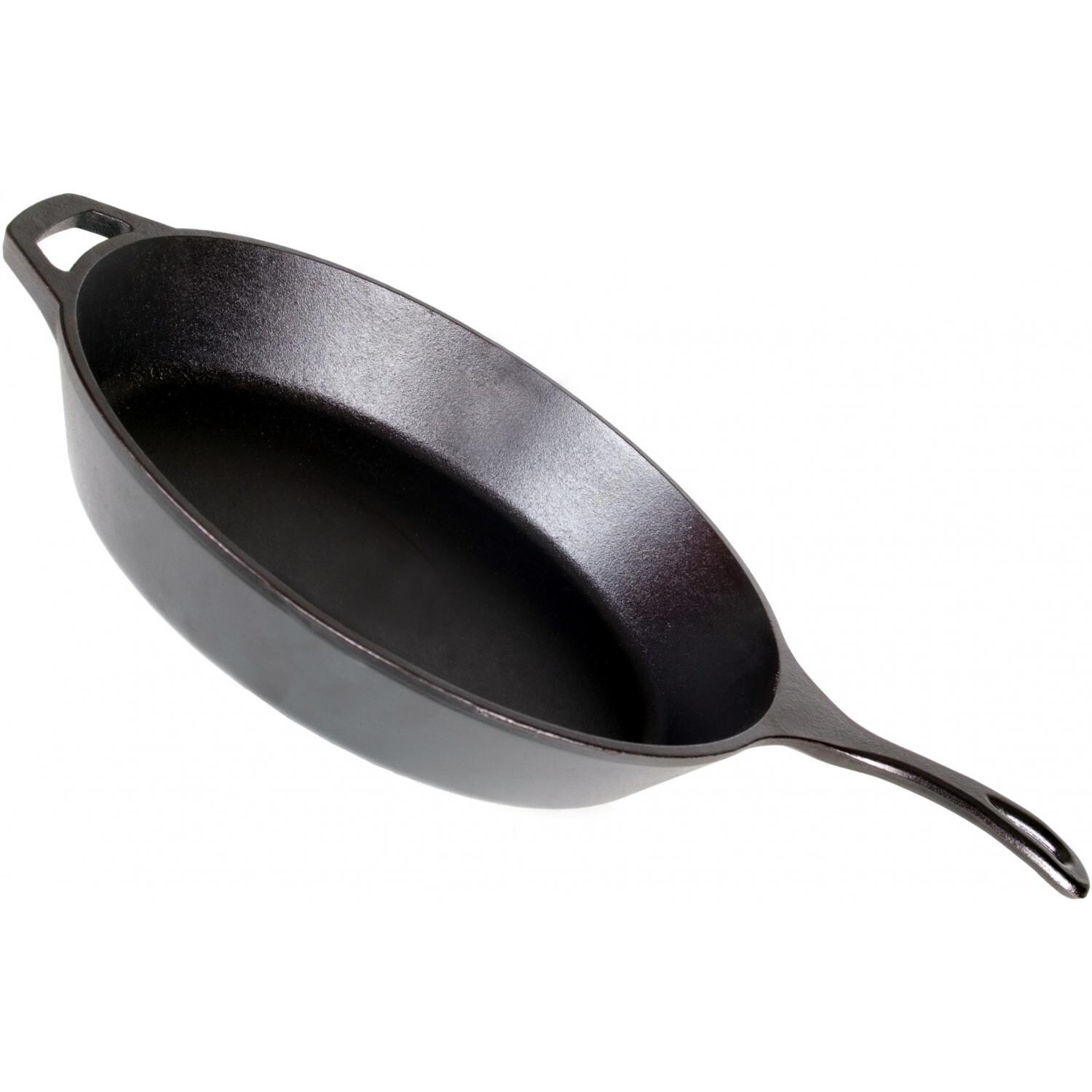 Lodge 15-Inch Seasoned Cast Iron Skillet - Side Angle thumbnail