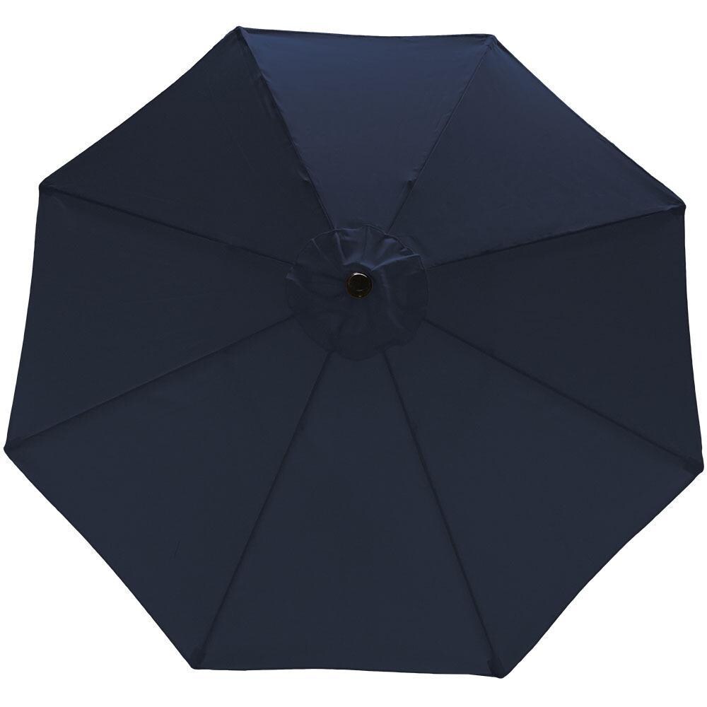 Ultimate Patio 9 Ft. Octagonal Patio Umbrella W/ Crank Lift - Navy Blue Canopy thumbnail